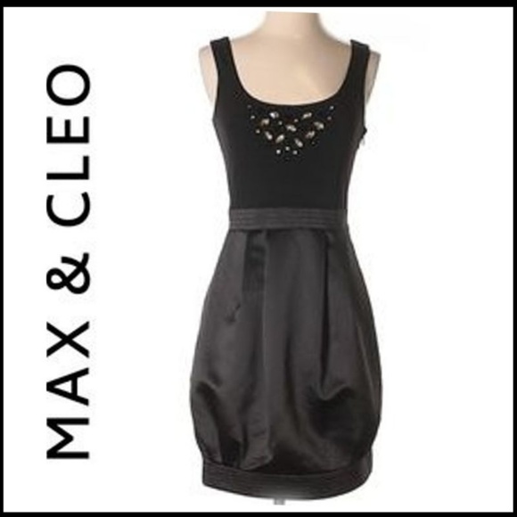 max and cleo black dress